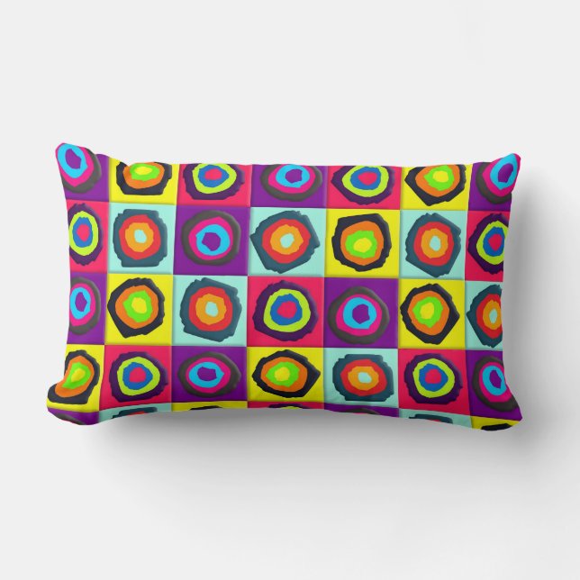 circles pattern  lumbar pillow (Front)