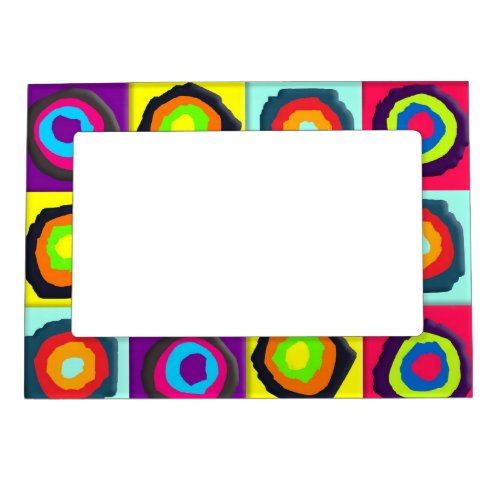 circles pattern  magnetic frame