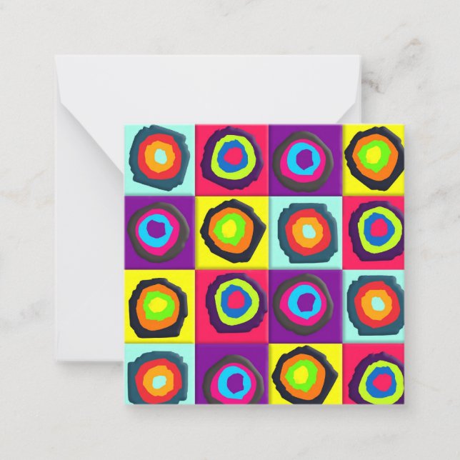 circles pattern   note card (Front)