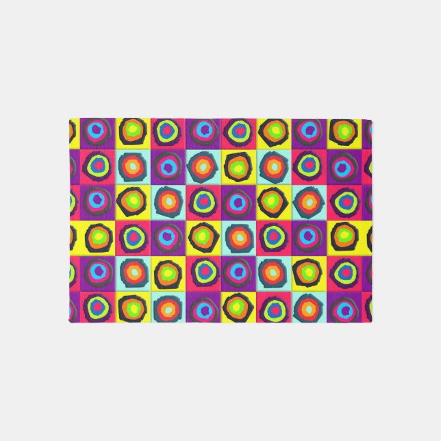 Circles pattern outdoor rug (Front)