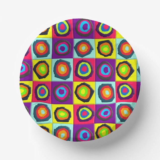 circles pattern   paper bowls (Front)