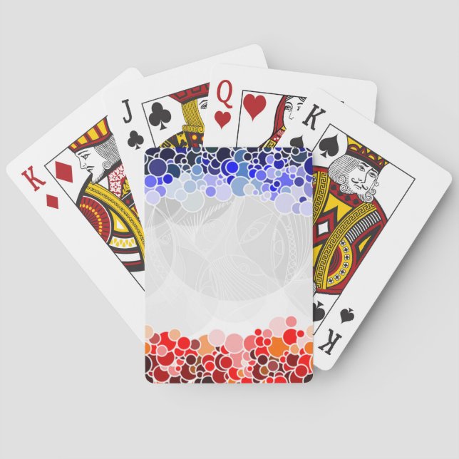 CIRCLES PATTERN POKER CARDS (Back)