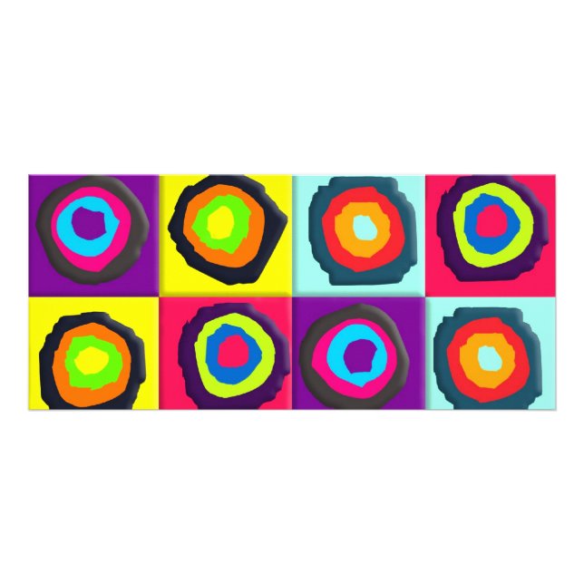 circles pattern   rack card (Front)