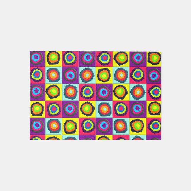 circles pattern   rug (Front)