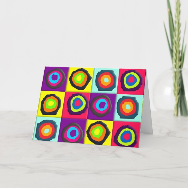 circles pattern  thank you card (Front)