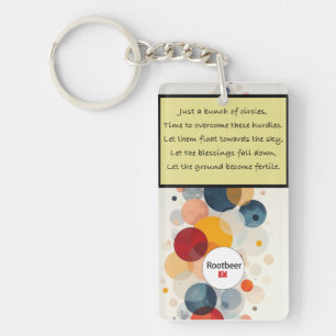 Circles (Poetry) Acrylic Keychain