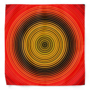 Circles - Red Yellow Black Bandana
