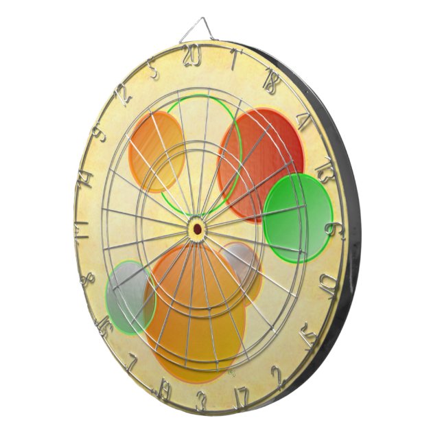 Circles Shapes Circle Floating Dart Board (Front Right)