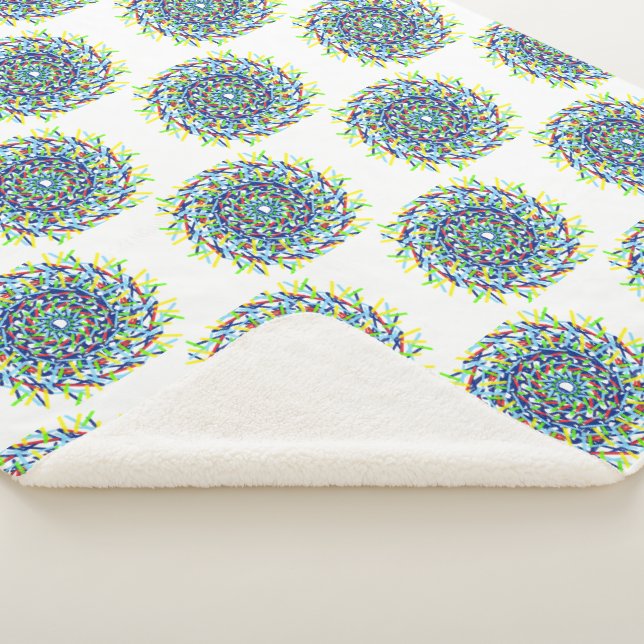 Circles Sherpa Blanket (3/4)