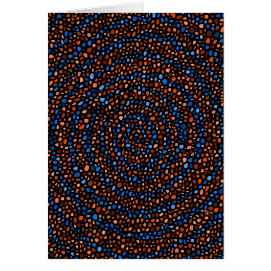 Circles Spiral Digital Art Cards (Front)