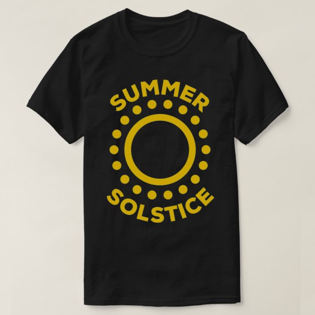 Circles Sun Summer Solstice  T-Shirt (Design Front)