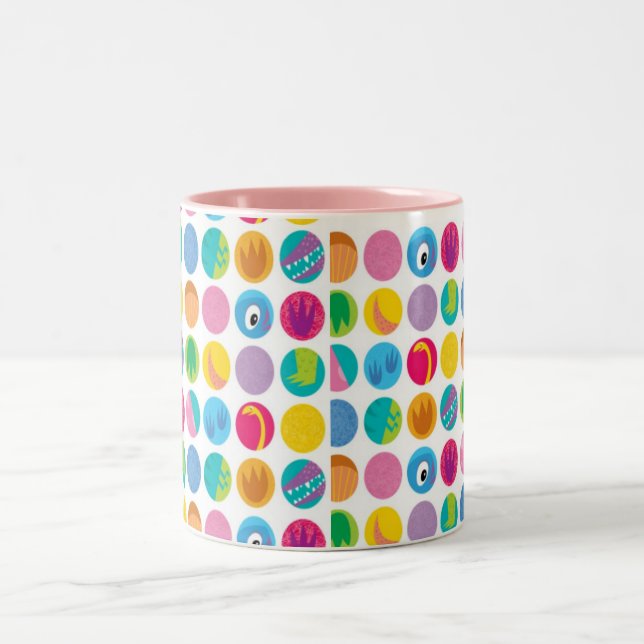 Circles  Two-Tone Mug (Center)