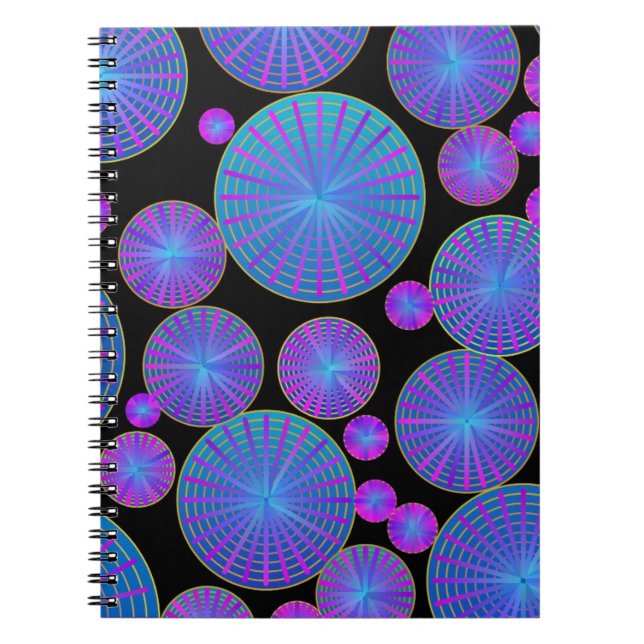 Circles Wheels and Disks with Spokes Notebook (Front)