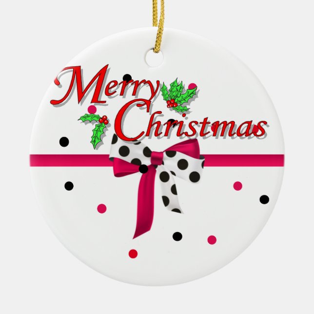 circles with colors, ceramic ornament (Front)