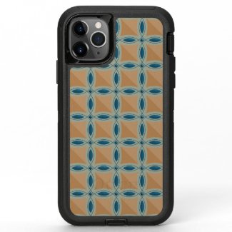 Circles with lens pattern and Diamond OtterBox Defender iPhone 11 Pro Max Case