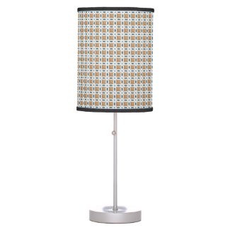 Circles with lens pattern and Diamond Table Lamp