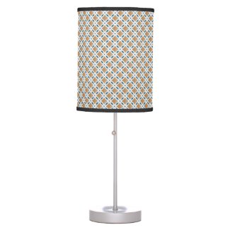 Circles with lens pattern and Diamond Table Lamp