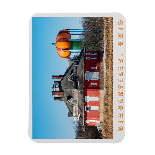 Circleville Octagon House Magnet (Vertical)