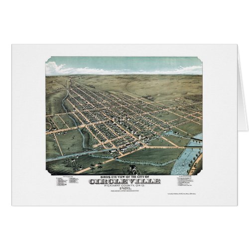 Circleville OH Panoramic Map _ 1876