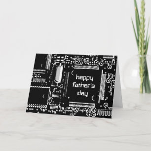 Circuit B&W 2 'Father's Day' greetings card