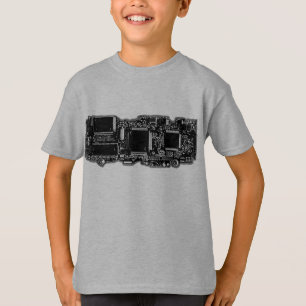 Circuit B&W 2  t-shirt kids grey