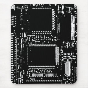 Circuit B&W mouspad portrait Mouse Pad