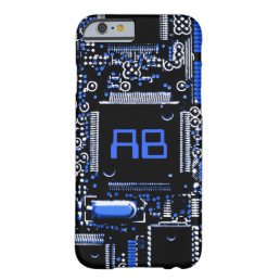 Circuit Blue 2 monogram iPhone 6 case
