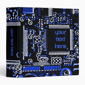 Circuit Blue 2 'Your Text' binder