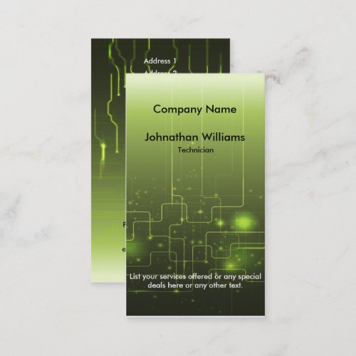 Circuit Board 2 Business Cards