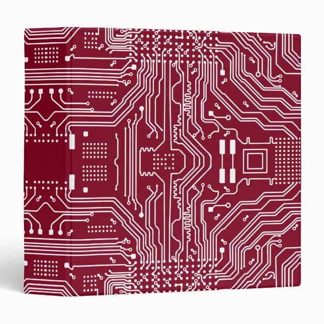Circuit board 3 ring binder (Front/Spine)
