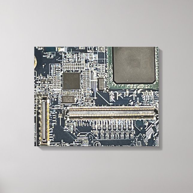 Circuit board art canvas print (Front)