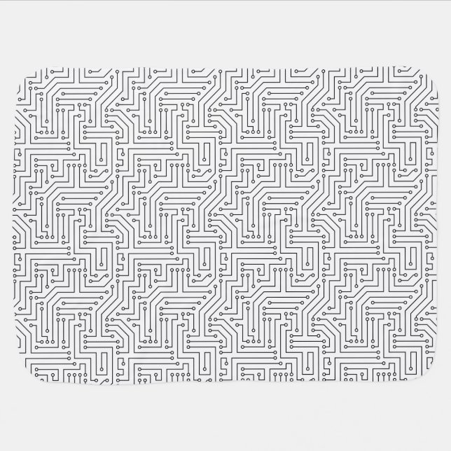 Circuit Board Baby Blanket (Horizontal)