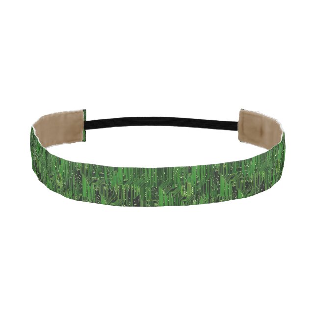 Circuit board background athletic headband (Front)