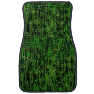 Circuit board background car floor mat