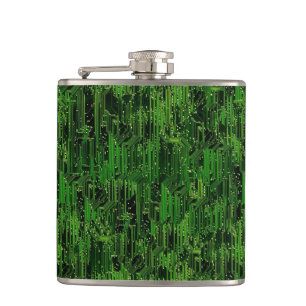 Circuit board background flask