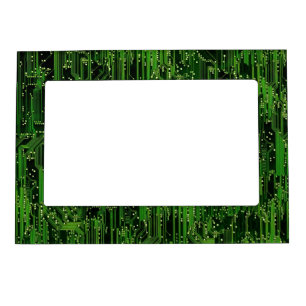 Circuit board background magnetic photo frame