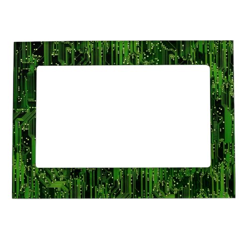 Circuit board background magnetic photo frame