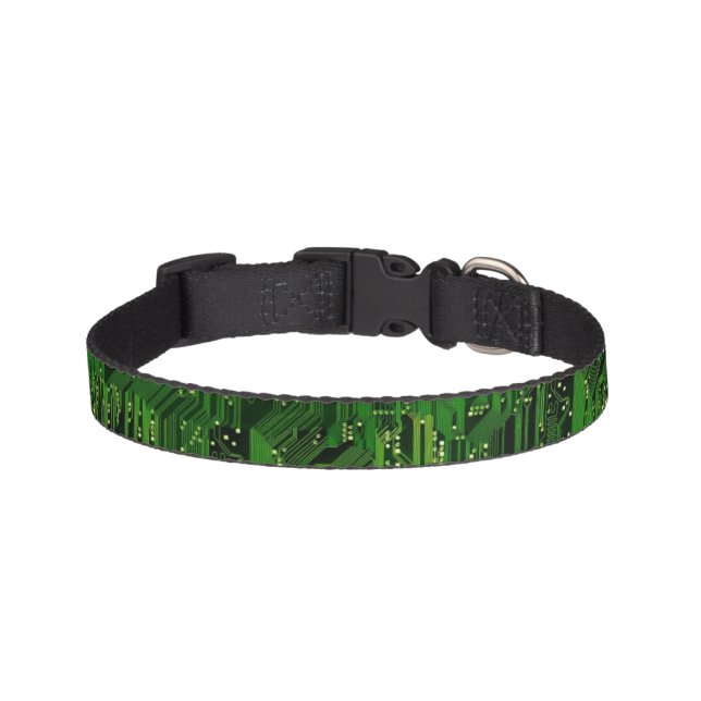 Circuit board background pet collar (Front)