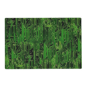 Circuit board background placemat