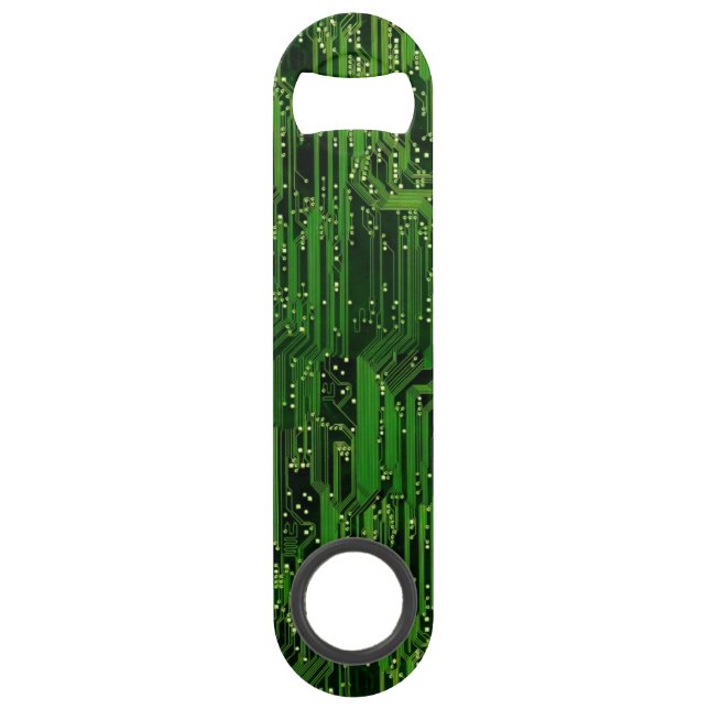 Circuit board background speed bottle opener (Front)