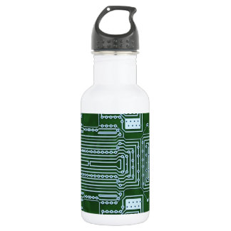 Circuit Board Background Stainless Steel Water Bottle