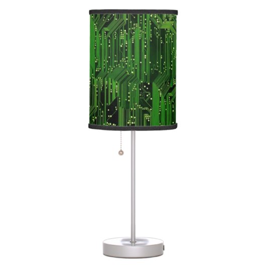 Circuit board background table lamp (Right)