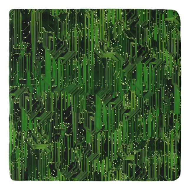 Circuit board background trivet (Front)