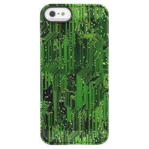 Circuit board background permafrost iPhone SE/5/5s case
