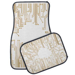 Circuit board background wallpaper car floor mat