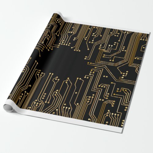 Circuit board background wallpaper wrapping paper