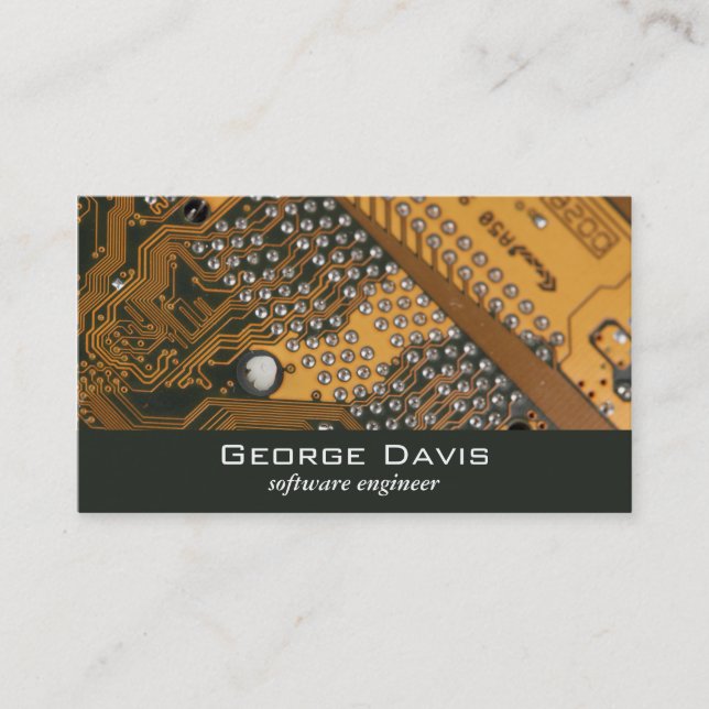 Circuit Board Business Card (Front)