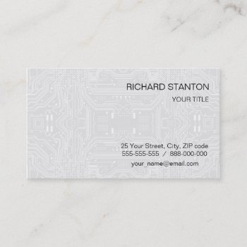 Circuit Board Business Card by igorsin at Zazzle