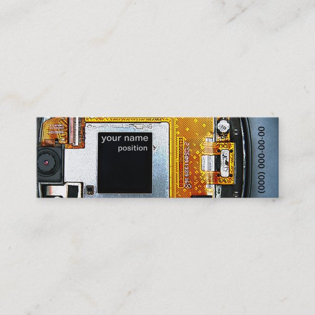 circuit board business card template (Front)