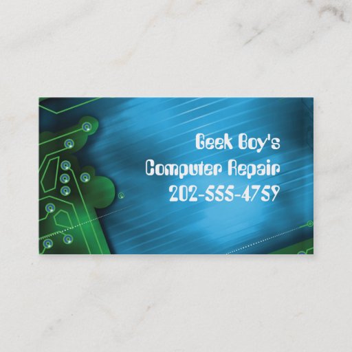 Customizable Circuit Board Business Cards
